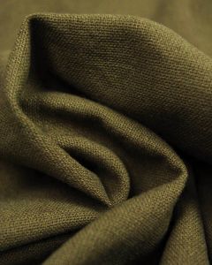 REMNANT - Olive Linen & Cotton Blend Fabric - 100cm x 137cm