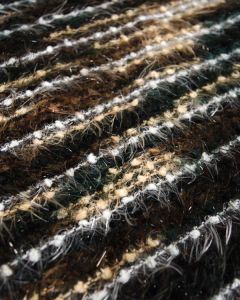 Eyelash Jersey Knit Fabric - Tabby Stripe