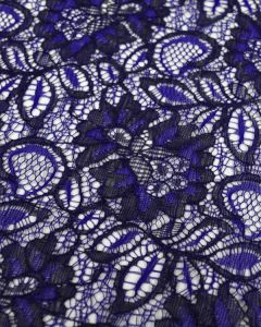 Corded Lace Fabric - Electric Blue