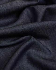 Cotton Chambray Fabric - Dark Blue