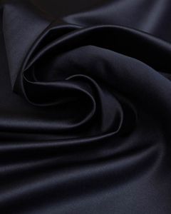 Polyester Duchesse Satin Fabric - Navy