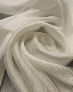 Silk Tissue Crepe Fabric - Ivory