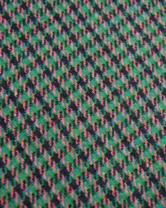 REMNANT Green Check Wool Fabric - 150cm x 150cm