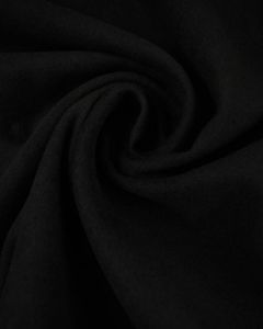 REMNANT Black Mouflon Coating Fabric - 200cm x 150cm 