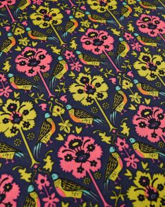 Liberty Tana Lawn Fabric - Byrne in Pink & Chartreuse