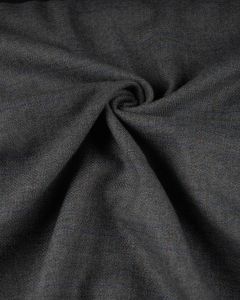 Wool Coating Fabric - Grey & Blue Check