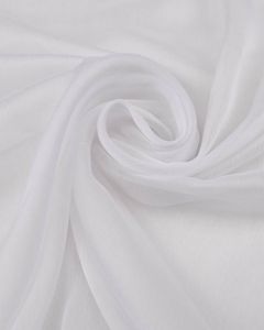 Polyester Chiffon Fabric - White