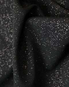 Polyester Jersey Fabric - Black Sparkle