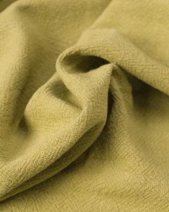 REMNANT Pesto Stonewashed Linen Fabric - 100cm x 130cm