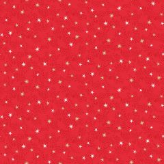 Christmas Patchwork Fabric - Scandi Christmas - Stars Red