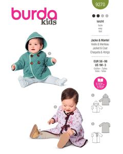 Burda Kids Sewing Pattern 9270 - Babies' Jacket & Coat