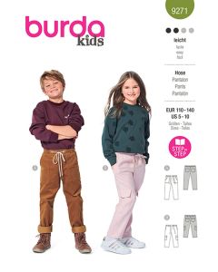 Burda Kids Sewing Pattern 9271 - Kids' Cargo Pants