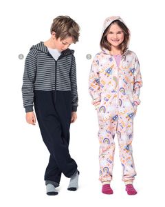 Burda Kids Sewing Pattern 9275 - Hooded Jumpsuit & Onesie
