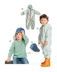 Burda Kids Sewing Pattern 9279 - Puddlesuit & Rain Hat