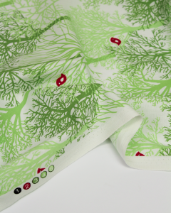 Christmas Patchwork Fabric - Woodland Winter - Winter Green