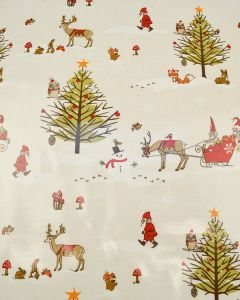 Christmas Oilcloth Fabric - Winter Wonderland