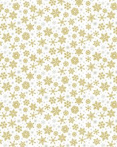 Christmas Patchwork Fabric - Christmas Essentials - Starlight Snowflakes Ivory