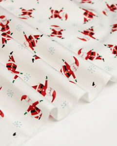 Christmas Patchwork Fabric - Jolly Santa