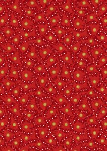 Christmas Patchwork Fabric - Noel - Star Berry Red