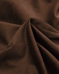 REMNANT Chocolate Brown Corduroy Fabric - 100cm x 144cm