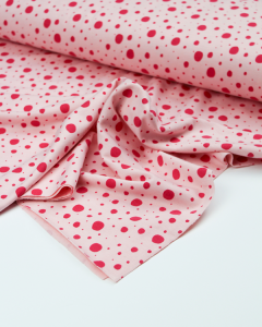 Cotton French Terry Fabric - Comet Spot Pink