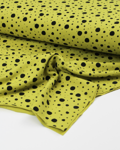 Cotton French Terry Fabric - Comet Spot Zest