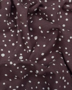 Cotton Jersey Fabric - Autumn Spot - Mulberry
