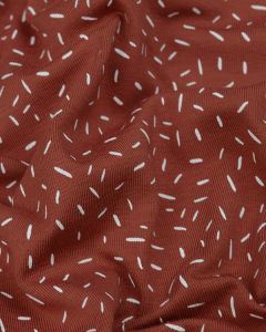 Cotton Jersey Fabric - Autumn Sprinkle - Pumpkin Spice