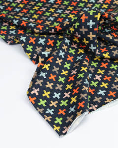 Cotton Jersey Fabric - Candy Cross