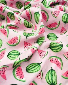 Cotton Poplin Fabric - Watermelon Tumble
