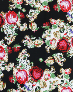 REMNANT Tapestry Rose Cotton Sateen Fabric - 100cm x 140cm