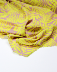 Crepe Fabric - Canary Palms