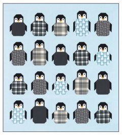 Elizabeth Hartman - Patchwork Quilt Paper Pattern - Penguin Party