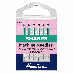 Hemline Sewing Machine Needles - Sharps Assorted