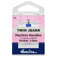 Hemline Sewing Machine Needles - Twin Jeans
