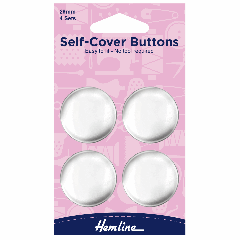 Self-Cover Buttons - Metal Top - 29mm