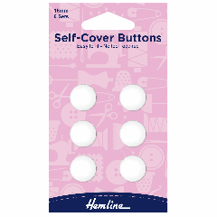 Self-Cover Buttons - Nylon - 15mm