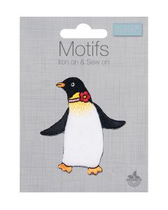 Iron-On Motif Patch - Dancing Penguin