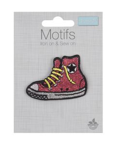 Iron-On Motif Patch - Glitter Trainer