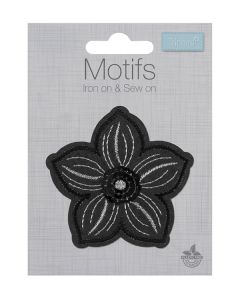 Iron-On Motif Patch - Sequin Flower