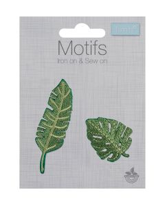 Iron-On Motif Patch - Jungle Leaves