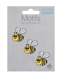 Iron-On Motif Patch - Tiny Bees