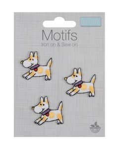 Iron-On Motif Patch - Tiny Dogs