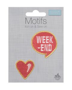 Iron-On Motif Patch - Weekend Love