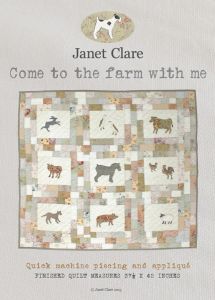 Janet Clare - Patchwork Quilt Paper Pattern - Come to the Farm With Me