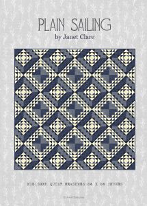 Janet Clare - Patchwork Quilt Paper Pattern - Plain Sailing