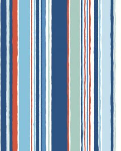 Liberty Lasenby Cotton Fabric - Riviera - Deckchair Stripe