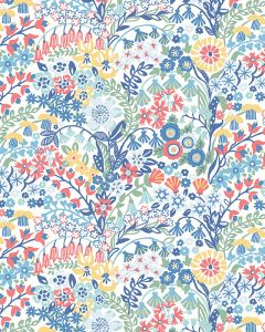 Liberty Lasenby Cotton Fabric - Riviera - Shell Garden