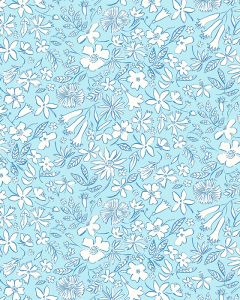 Liberty Lasenby Cotton Fabric - Riviera - Summer Sketch
