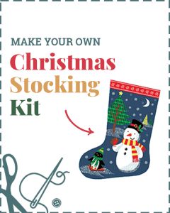 Make Your Own Christmas Stocking Kit - Frosty Christmas Stocking